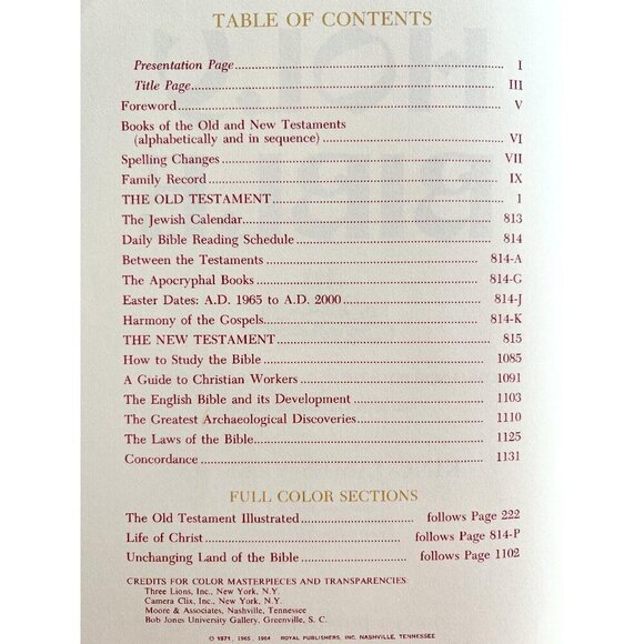 Holy Bible King James Red Letter Omega XL Illustrated Master Edition In Box HBS - Picture 6 of 10